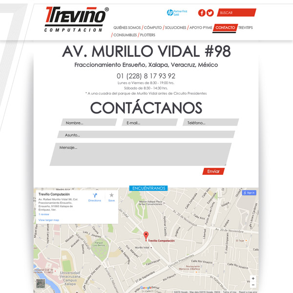 Contacto - Treviño Computación